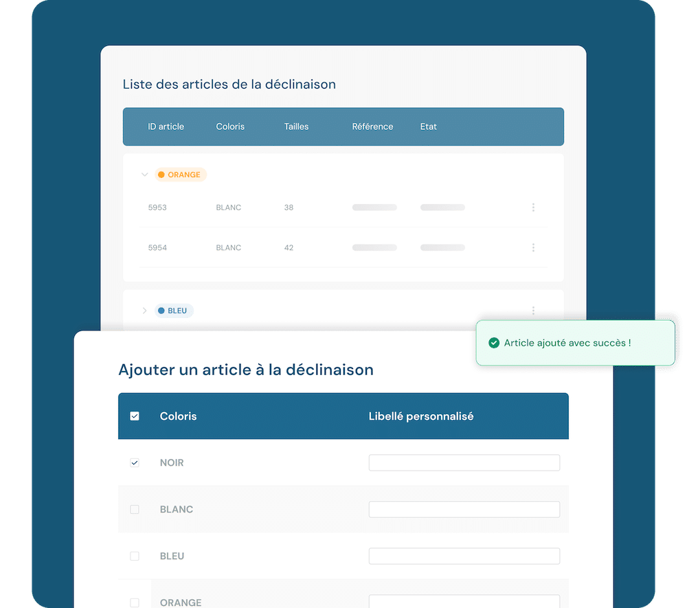 visuel archipelia gestion caracteristiques variantes produits